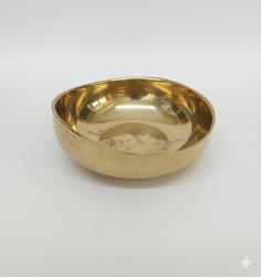  S/s Curry / Food / Serving Bowl 16cm Curved Hammered Pvd Gold Manufacturers and Suppliers in India