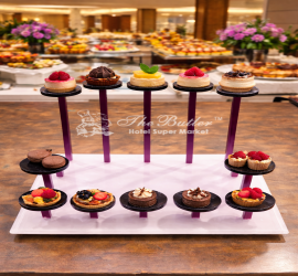 ACRYLIC DESSERT TRAY ROUND