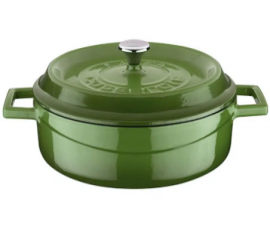 Lava 24 cm ROUND CASSEROLE Capacity 2.47 Litre (LV Y ST 24 K2G) GREEN