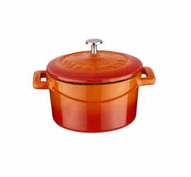 Lava 28 cm ROUND CASSEROLE Capacity 6.71 Litre (LV Y TC 28 K2O) ORANGE