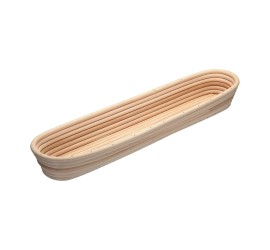 WOODEN PROOFING BASKET OVAL 38X10 CM
