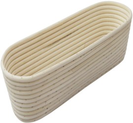 WOODEN PROOFING BASKET OVAL 30X18 CM