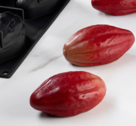 PAVONI SILICONE FLEXIPAN PX43136 cacao pods-shaped silicone mould - Cabosse 