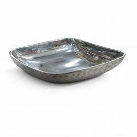  S/s Curry / Food / Serving Bowl 15x15cm Curved Hammered Pvd Antique in Khajuraho