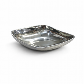  S/s Curry / Food / Serving Bowl Curved Hammered in Khajuraho