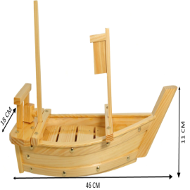  Wooden Sushi Boat 46x18x11cm Manufacturers and Suppliers in India