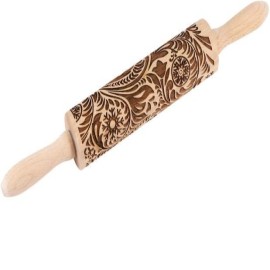  Wooden Rolling Pins For Fondant Cake & Cookies (flower) in Mizoram