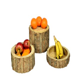  Wooden Buffet Risers Round Set Of 3 Pcs Manufacturers and Suppliers in India