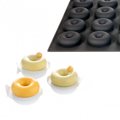 SILICON PASTRY MOULD DONUTS 30SIL01N