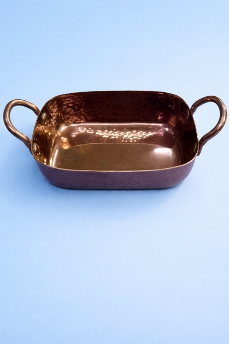 s/s Curry / Serving Bowl Singe Portion Rectangle PVD Rose Gold
