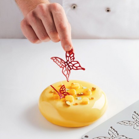 PAVONI SILICONE GARNISHING SHEET GG050 MARIPOSA L