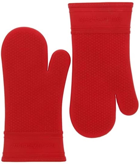 OVEN GLOVES SILICONE RED PCS