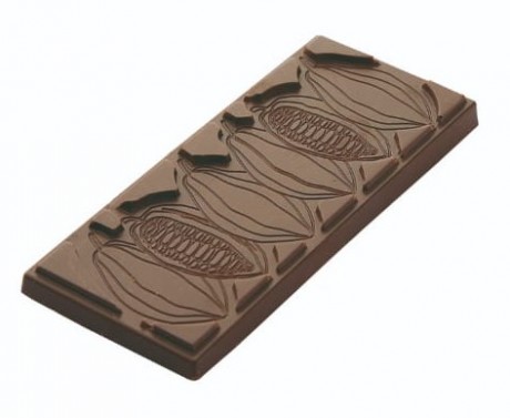 Chocolate mould tablet 50 gr cocoa bean CF0805, CF 0805