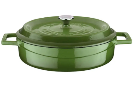 Lava 24 cm ROUND CASSEROLE Capacity 2.47 Litre (LV Y ST 24 K2G) GREEN