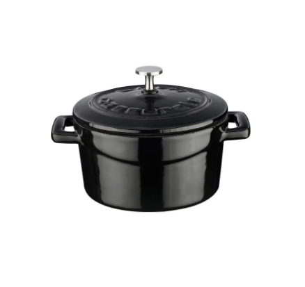 Lava 10 cm ROUND CASSEROLE Capacity 0.35 Litre (LV Y TC 10 K2B) BLACK