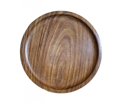  WOODEN PIZZA PLATE SHEESHAM 20 CM (8