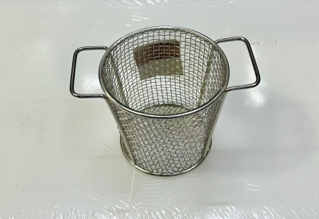 S/S French Fry Basket Round D/H