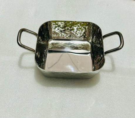 S/S Curry / Serving Bowl Square Double Portion