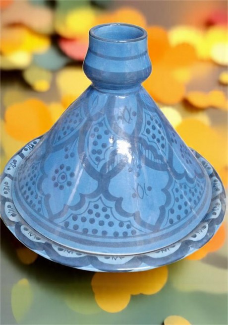 CERAMIC TAGINE POT PRINTED 12