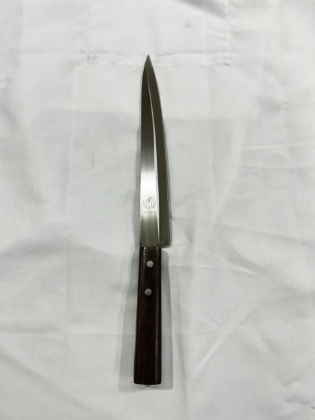 Sushi Knife, Japanese A1 Stainless Steel Single Bevel Blade, Rosewood Handle, Filleting & Slicing Knife