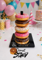 Acrylic Donut, Bagel, Onion Ring Stand 