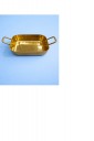 s/s Curry / Serving Bowl Double Portion Rectangle PVD Gold
