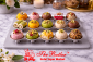 ACRYLIC DESSERT TRAY MUSHROOM 1X15 WHITE