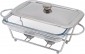 GLASS CHAFING DISH RECTANGLE 2.4LTR