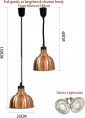 Brass Hanging Food Heating Lamp for Food Warming and Decoration