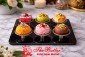ACRYLIC DESSERT TRAY MUSHROOM 1X6