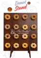 Wooden Donut Stand Bagel Stand