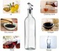 Glass Oil And Vinegar Dispenser Bottle For Kitchen Glass Oil Bottle For Kitchen Oil Container Oil Pourer Oil Bottle Square